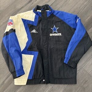Vintage 90s NFL Pro Line Apex One Dallas Cowboys Mens M Big Star Full Zip Jacket